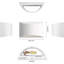 Metivier 2 - Light Hardwired Flush Mounted Sconce