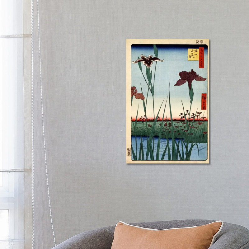 Horikiri No Hanashobu by Utagawa Hiroshige - Wrapped Canvas Print, 66.04 cm H x 45.72 cm W x 1.91 cm D