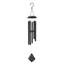 Carillon métallique 38 po H noir