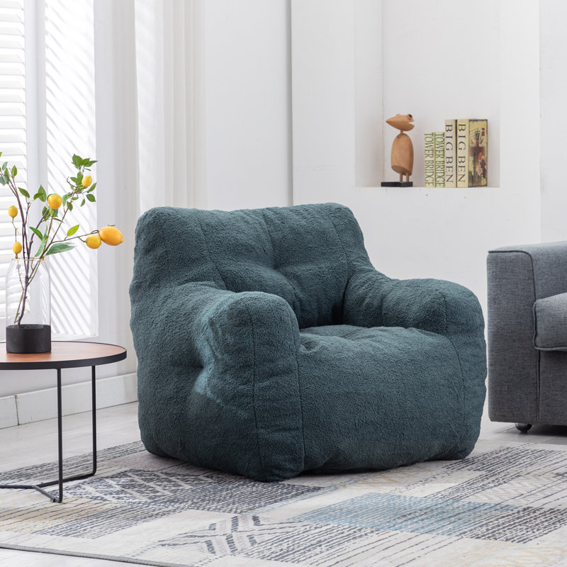 Teddy Fabric Tufted Foam Addilynn, Green
