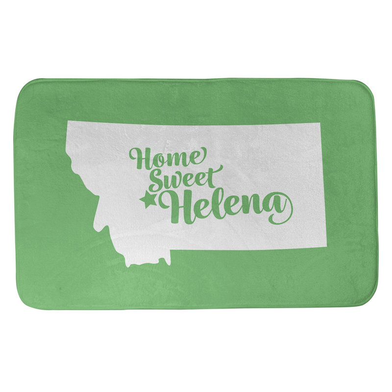 Tapis pour salle de bain hélène montana, l 21 po x L 34 po, Vert