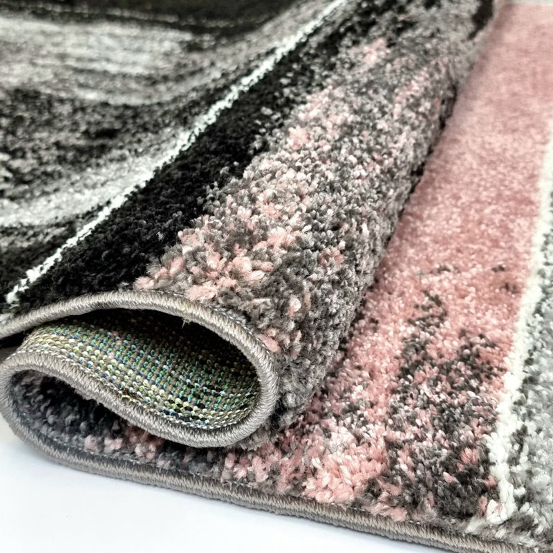 Aatif Abstract Machine Woven / Power Loomed Area Rug, Rectangle 160 x 225cm