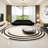 Semi-circular curved light luxury negotiation sofa-106732303
