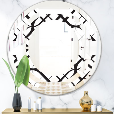Miroir mural moderne sans cadre monochrome III