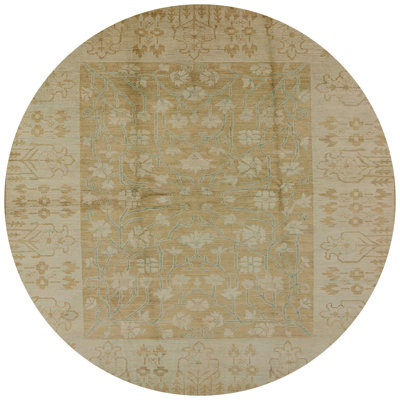 Tapis floral beige