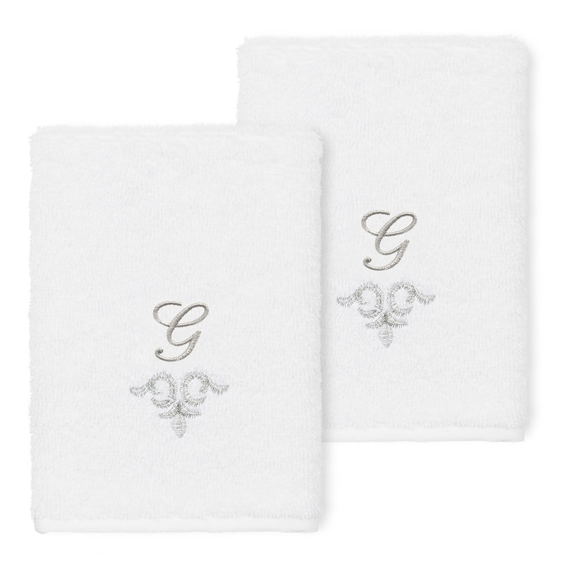 Monica Turkish Cotton Washcloth, White, G