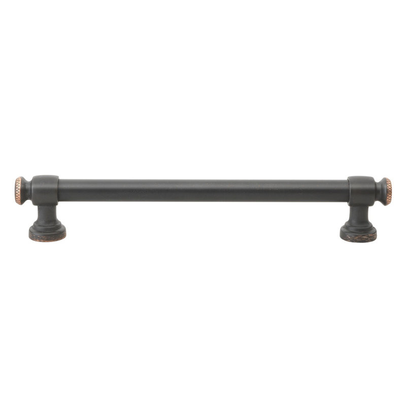 Poignée barre d'un centre à l'autre, Bronze huilé, 6.25"
