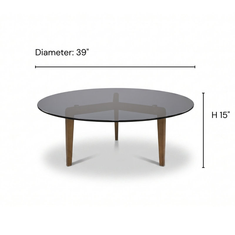 Mineo Solid Wood Round Coffee Table