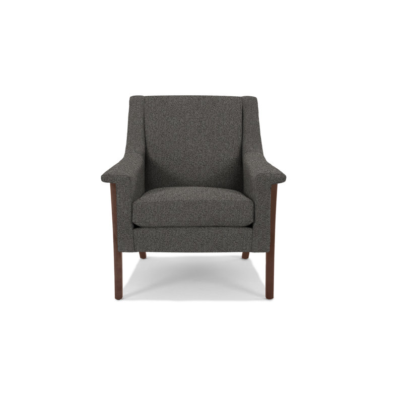 Fauteuil Arlo, Noyers, Polyester sel / poivre