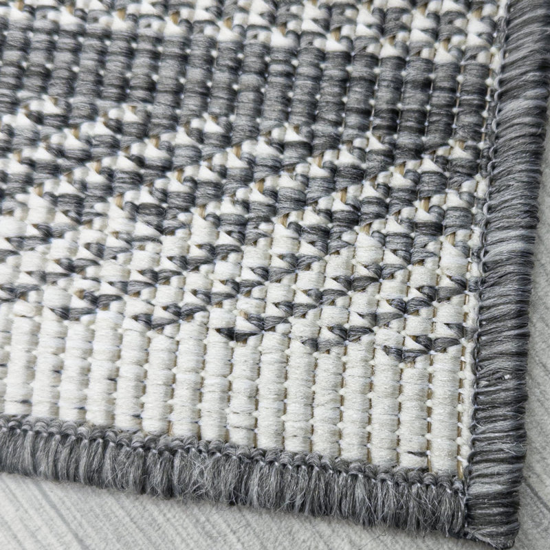 Runner Chequered Flatweave Area Rug, Runner 60 x 150 cm