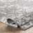 Deedra Modern Abstract Power Loom Performance Gray/White Rug-1615092021