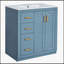 Ensemble de meuble-lavabo 30 po avec lavabo en céramique à 3 tiroirs et portes à fermeture douce-1415583907