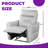 Contemporary Power Lift Recliner with Flare Trim Arms & Smooth Transition - for Living Rooms-326627403
