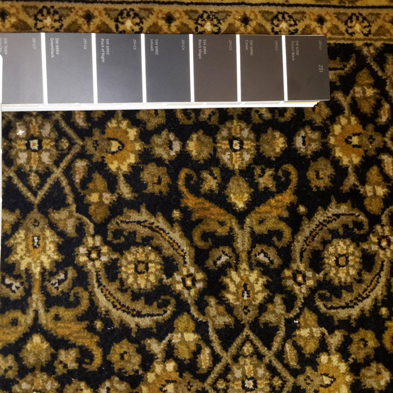 Canvello Hand Made Traditional All Over Indo Rug - 4'0'' X 5'2''