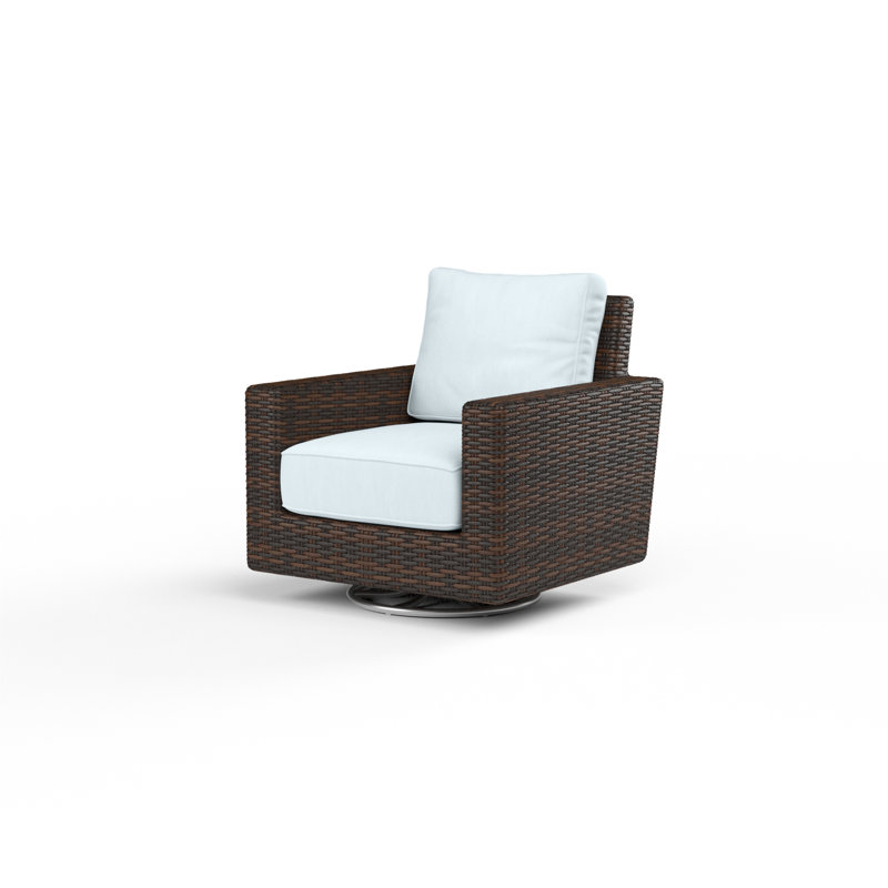 Parris Swivel Rocker Patio Chair with Sunbrella® Cushions, Canvas Skyline Sunbrella®