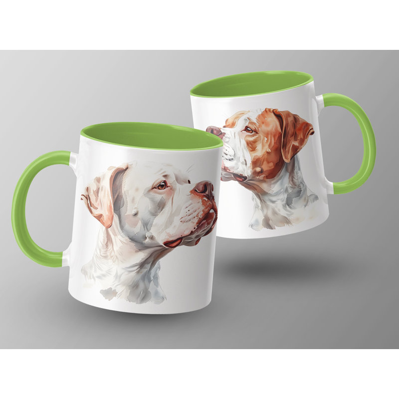 Ceramic Coffee Mug, Light Green, 3