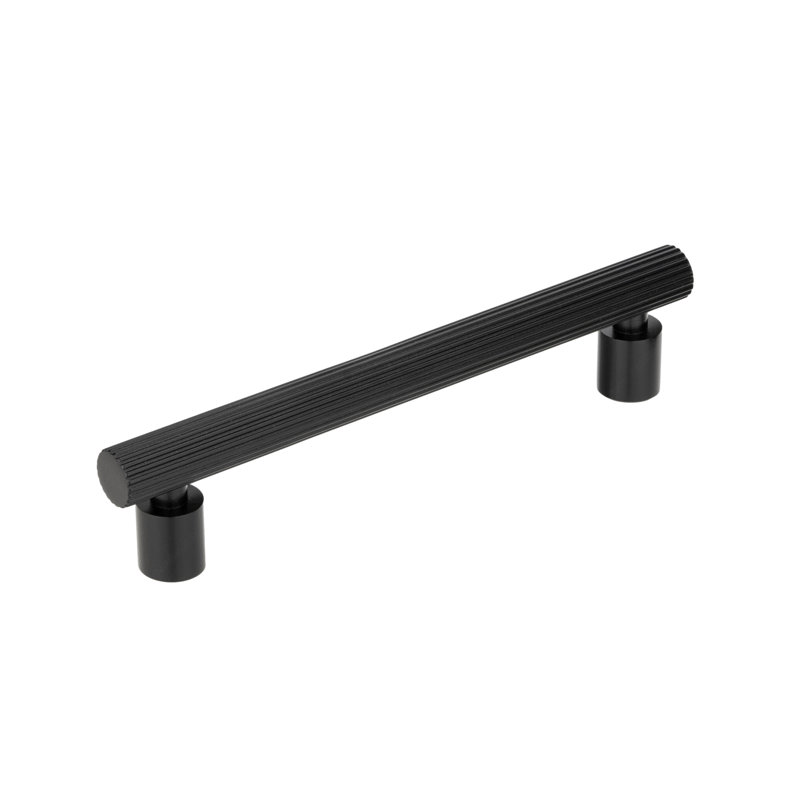 Matte Black "Elite" T-Bar Fluted Drawer Pull