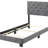 Charming Gray Twin Bed With Storage