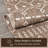 Marshanna Nord Trellis Brown/Taupe Indoor/Outdoor Flat-Weave Area Rug-97429670