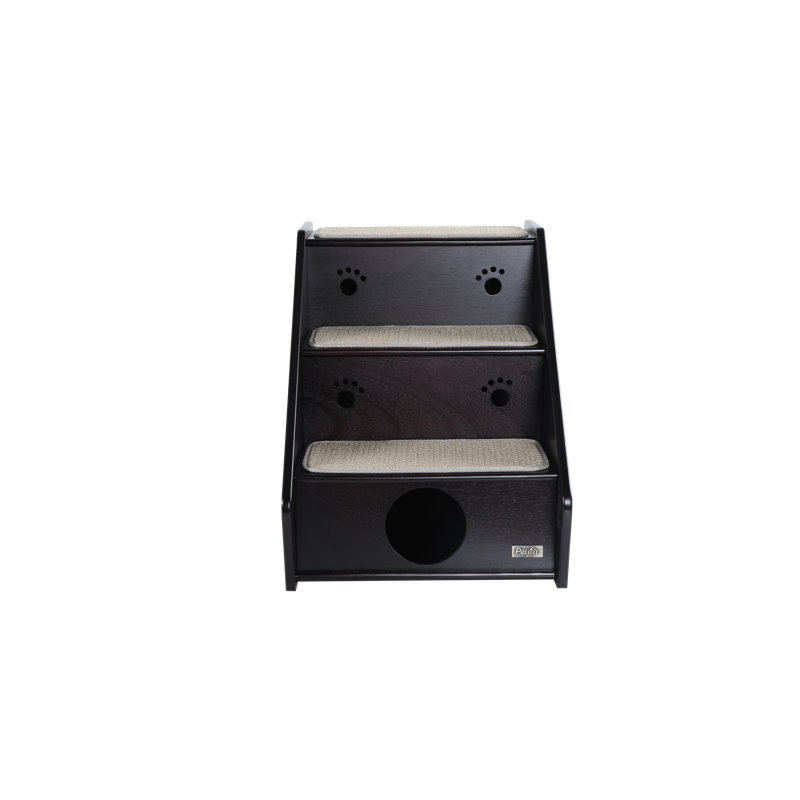 Stairs With 3 Steps, Black