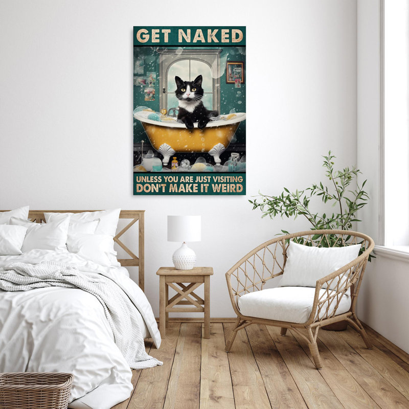 «Tuxedo Cat Get NUE - 1 pièce», L 11 po x H 14 po