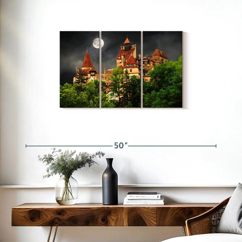 Lilie Moonlit Dracula Castle, 20" H x 33" W