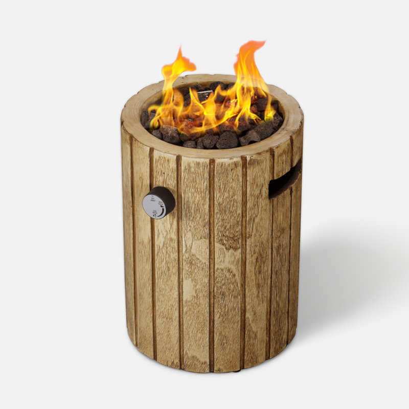 Afterglow Outdoor Tabletop Fireplace,Walnut, Walnut