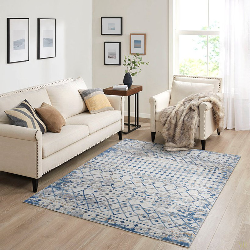 Moroccan Global Woven Area Rug, Rectangle 5'3" x 7'