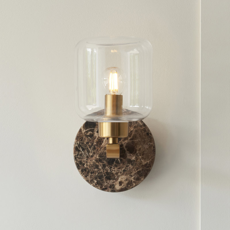 Tarlo Wall Sconce, Black Marble