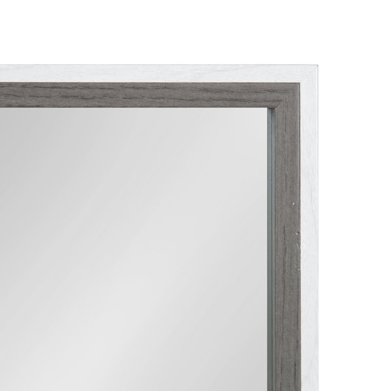 Miroir décoratif, Gris / blanc