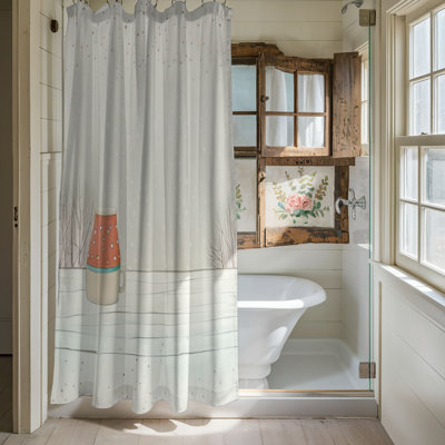Toast Winter - Rideau de douche Premium