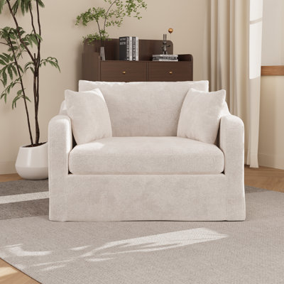 Accent Chair Set,Chenille Accent Armchair And Ottoman