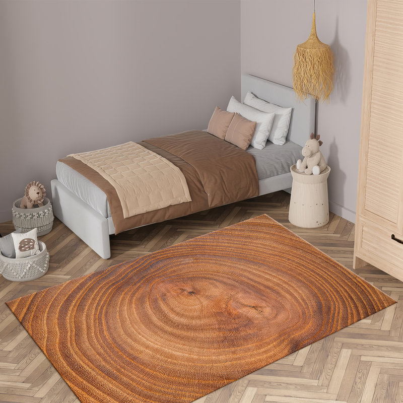 Tapis à motif géométrique chic de type mince non tissé, idéal pour rehausser l'esthétique de votre espace de vie ou bureau