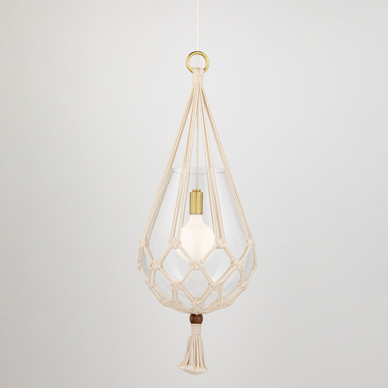 Tessa 1 Light Pendant, 32" H x 14.75" W x 14.75" D