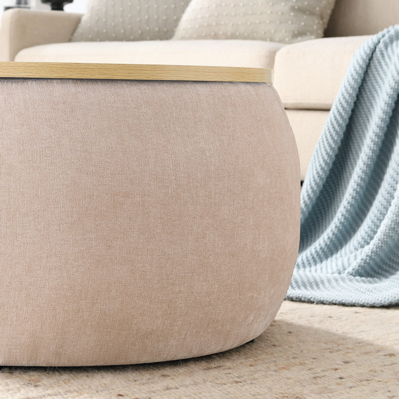 Table de bout Framhild Block, Natural, Beige