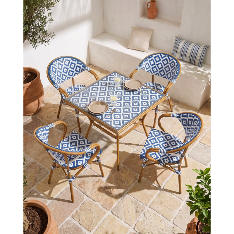 Caspri Stackable Outdoor Patio Dining Armchair