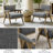 Upholstered Accent Armchair Set Of 2-1704304230