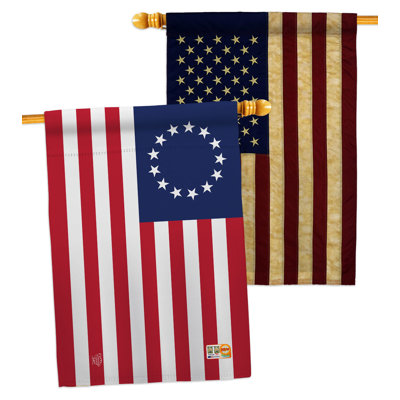 Double Sided 40'' H x 28'' W Polyester House Flag