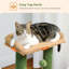 Arbre à chat de 33 pouces avec grand appartement, poteau à griffer avec hamac profond et perchoir supérieur confortable-667184873