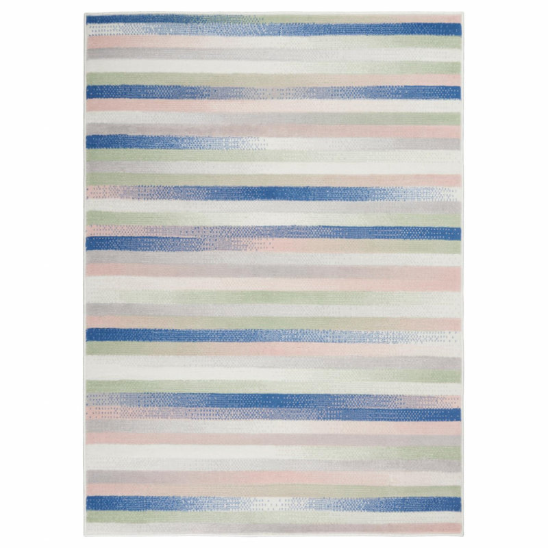 Inaayah Striped Indoor Rug, Rectangle 4' x 6'