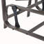 Fauteuil à bascule d'extérieur avec mécanisme de bascule fluide et structure légère pour un confort optimal sur la terrasse ou dans le jardin, gris