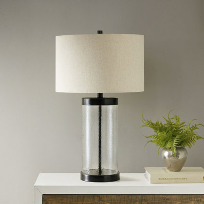 Lampe de table en verre