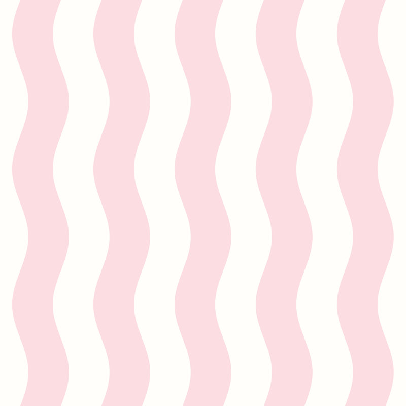 Wavey Stripe - Pink & White