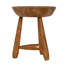 Tabouret d'appoint en bois massif bâlois