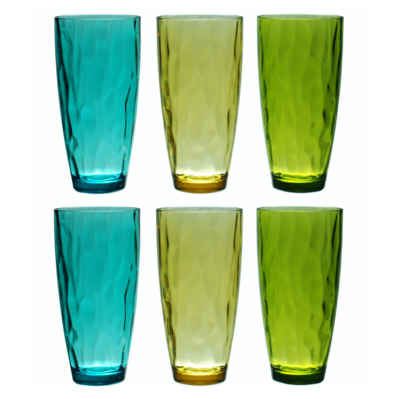 Stansel 23 oz. Acrylic Drinking Glass Set