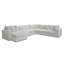 Canapé modulaire en U 4 pièces avec chaises longues et 8 coussins Luna MOD # 504 - Cloud Comfort, housses amovibles