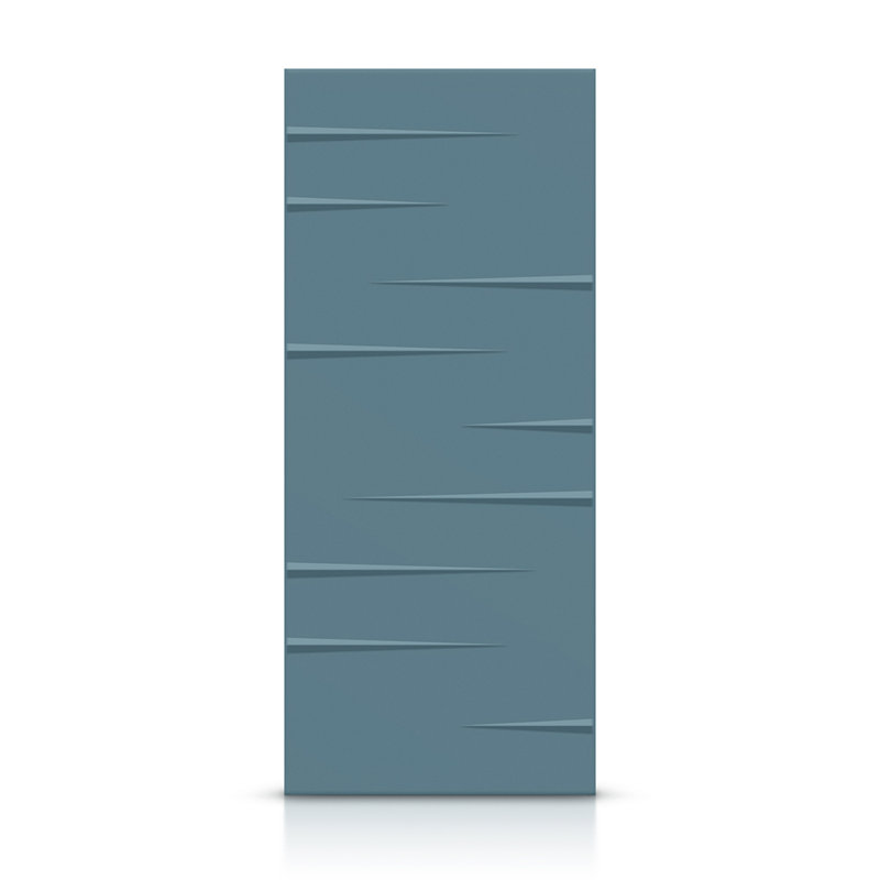 Porte standard à panneaux en bois, Bleu dignité, 42 po x 84 po