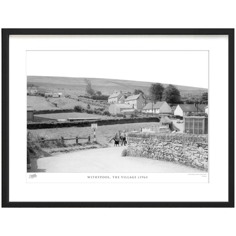 Withypool, The Village C1965 - Single Picture Frame Print, 40cm H x 50cm W x 2.3cm D
