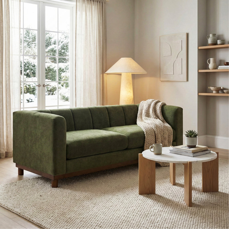 Canapé-lit moderne 78,7 po pour salon, appartement et petit espace, vert