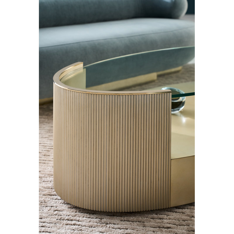 Love Oval Cocktail Table - Oracle, Brown